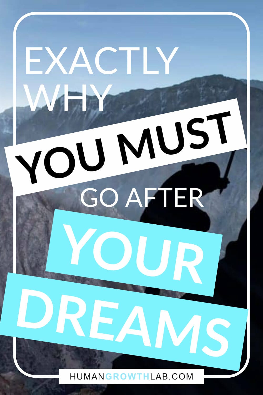 our dreams and ambitions are one of the most important things in life. They define who you are and who you could be. You deserve to go after them, no matter what. But it can often feel like you have to do what everyone else is doing and do and play it safe. This post will tell you EXACTLY why you MUST go after your dreams, or risk forever being unhappy and unfulfilled. via @humangrowthlab