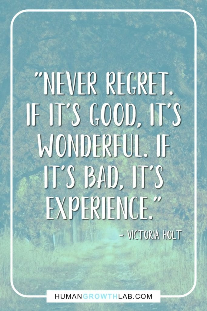 life without regret quotes